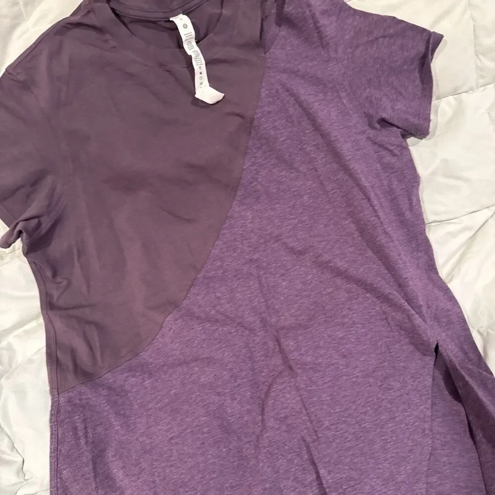 Lululemon Short Sleeve Shirt Purple Size 4 Size S/M